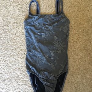 Danskin silver leotard